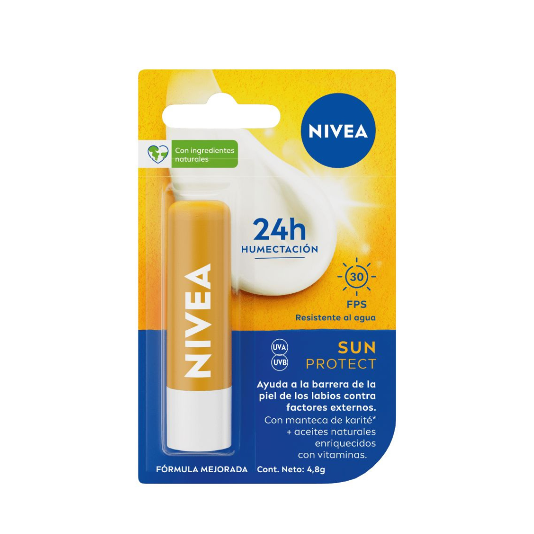 NIVEA SUN PROTECT LABIAL ESSENTIAL CARE 30 FPS