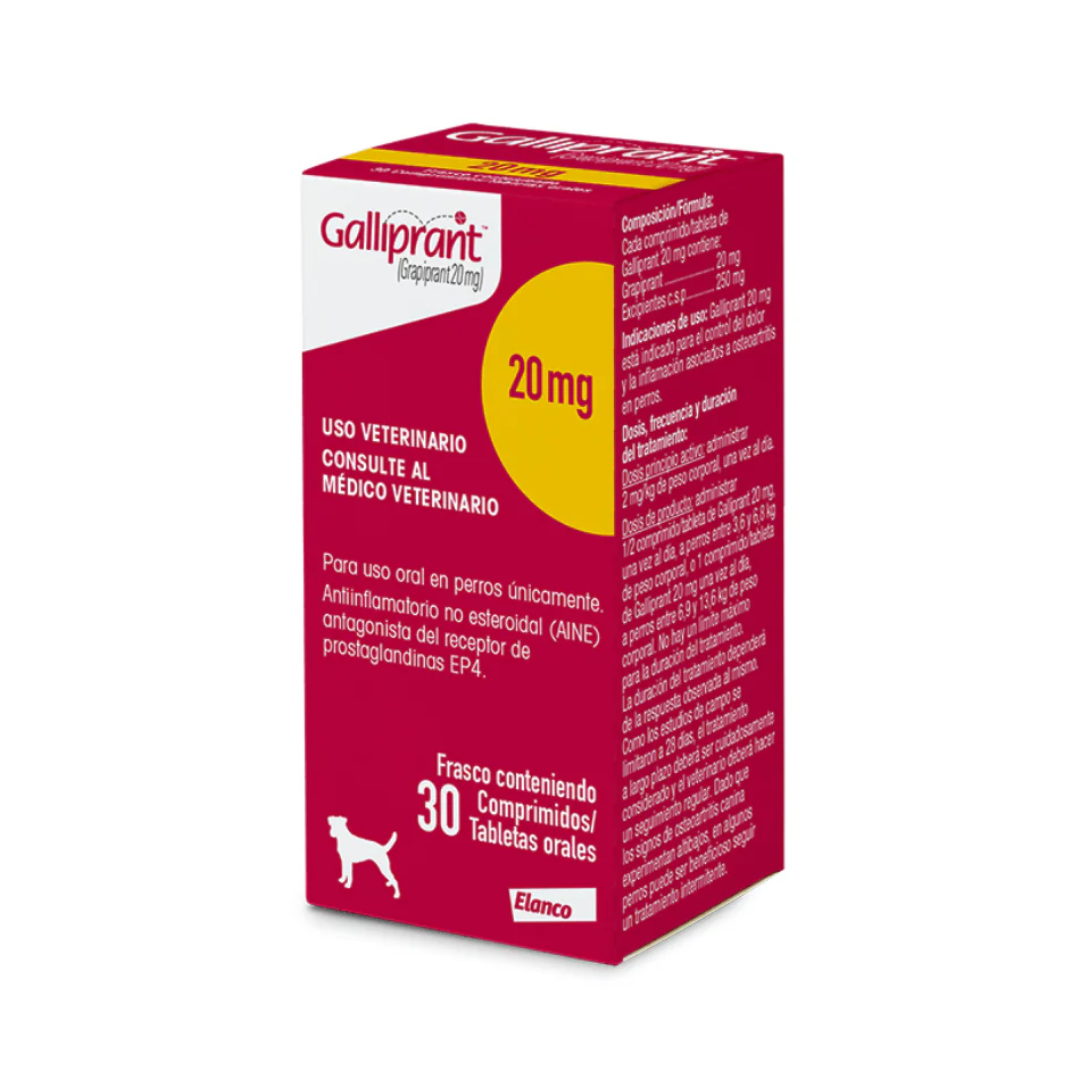 Galliprant Grapiprant 20 mg 30 Comprimidos Para Perros