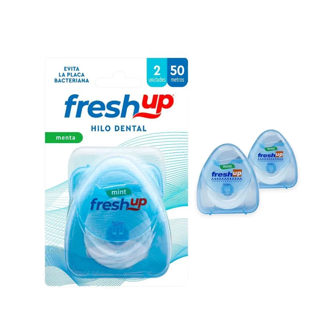 Fresh Up Hilo Dental Menta 50 mts x 2