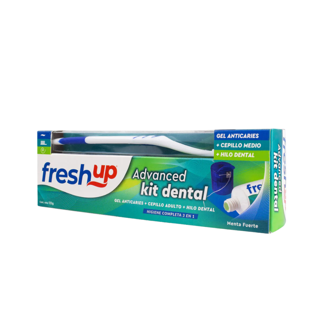 Freshup Advanced Kit Pasta Dental+Hilo Dental+Cepillo Dental