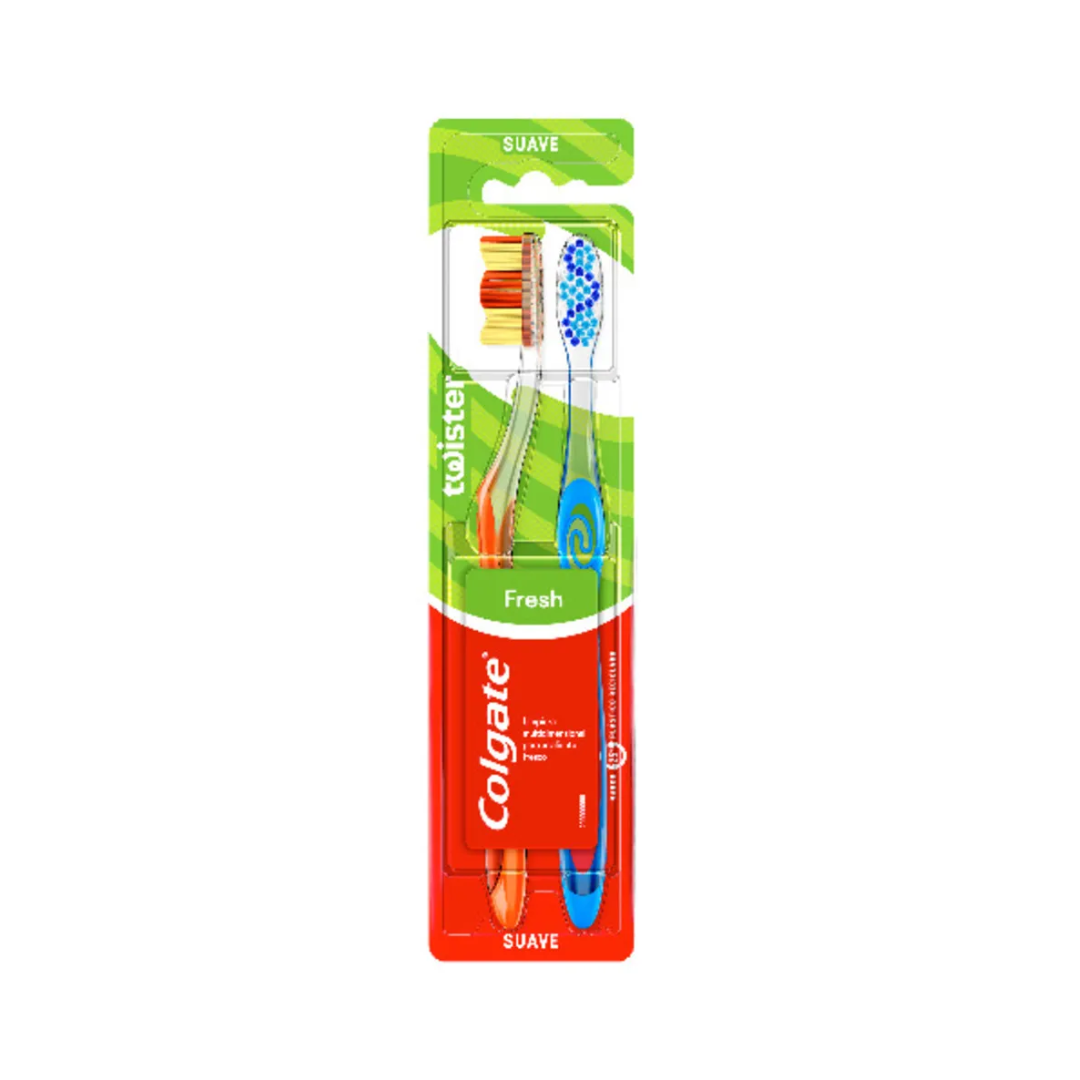 COLGATE TWISTER FRESH CEPILLO SUAVE X 2 UD