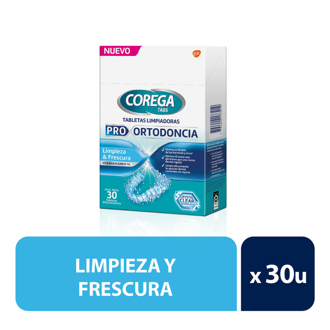 COREGA TABS EFE ORTODONCIA LIMPIADORA X 30