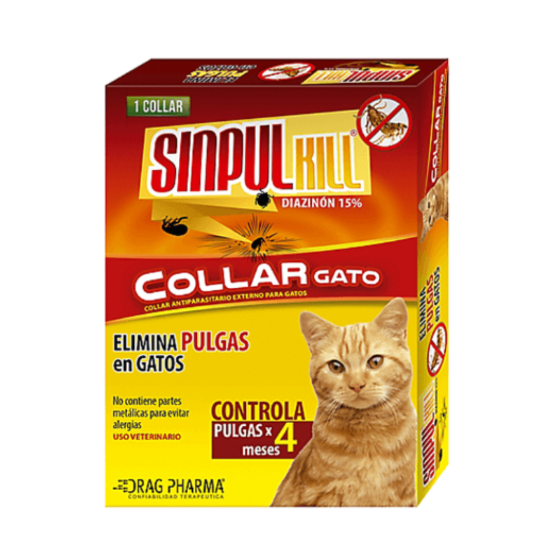 Sinpul Kill Collar Antiparasitario Externo para Gatos 1 Unidad