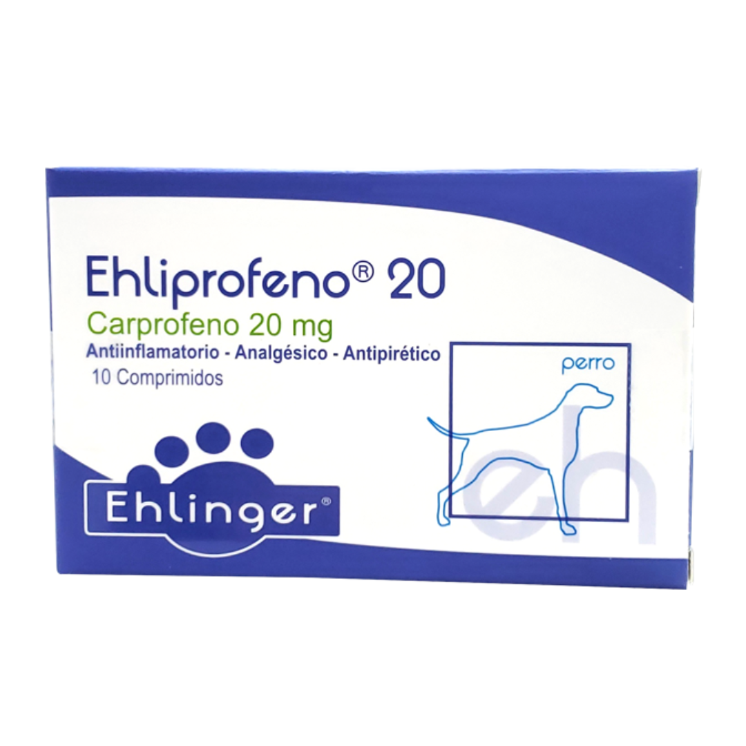 Ehliprofeno 20 Carprofeno 20 mg 10 Comprimidos