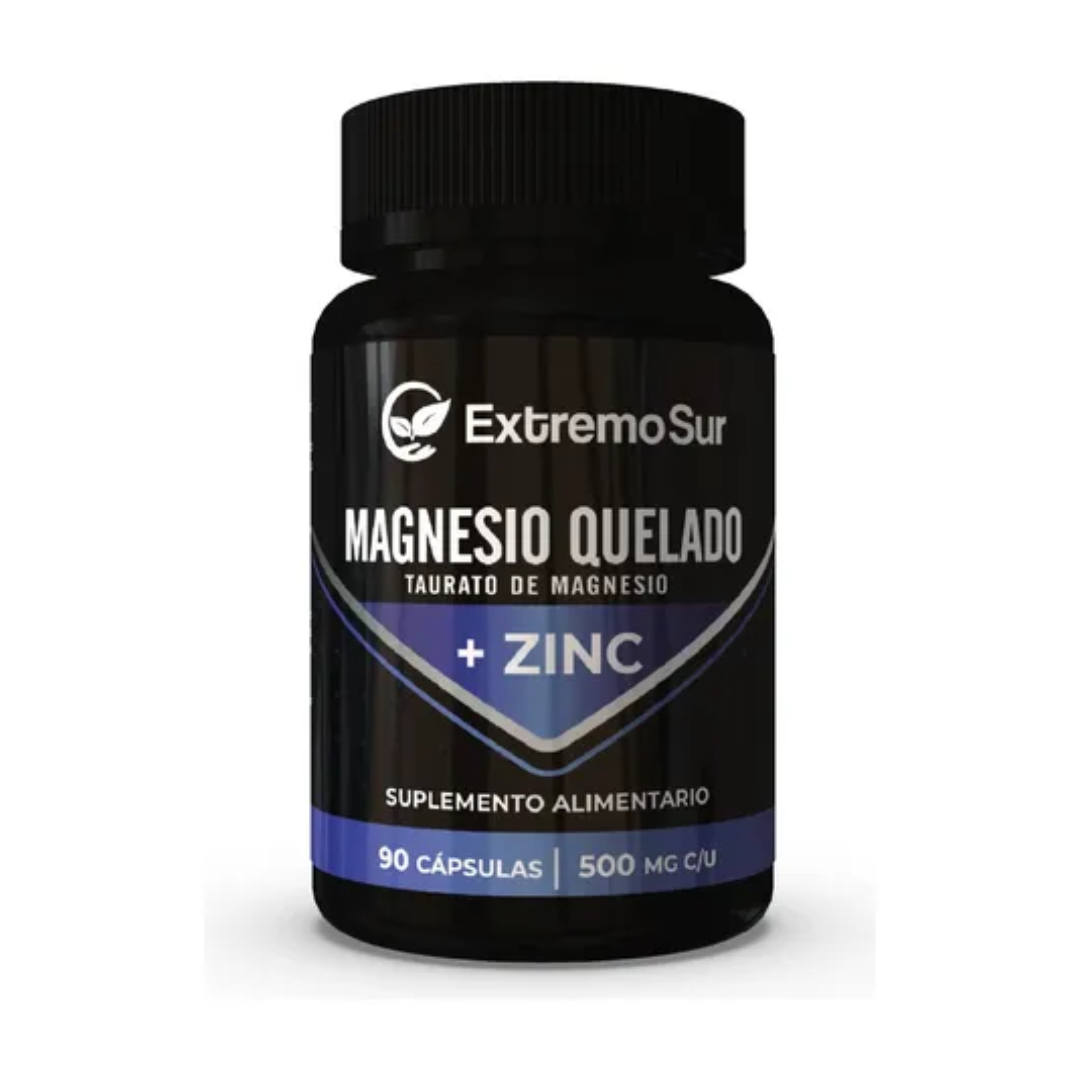 Magnesio Quelado+Zinc 90 Capsulas Extremo Sur
