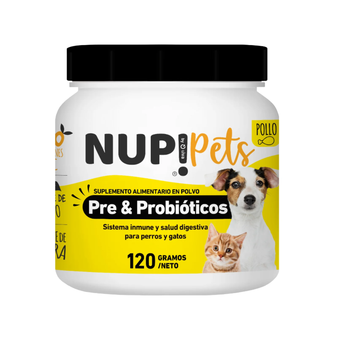 Nup! Pets Pre & Probioticos Sabor Pollo Perros y Gatos 120 g