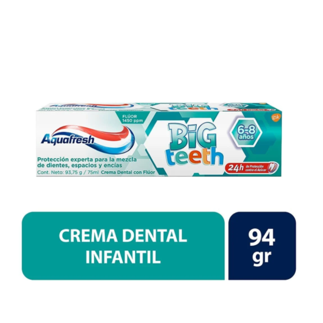 AQUAFRESH BIG TEETH ETAPA 3 CRE DENT X 75 GR