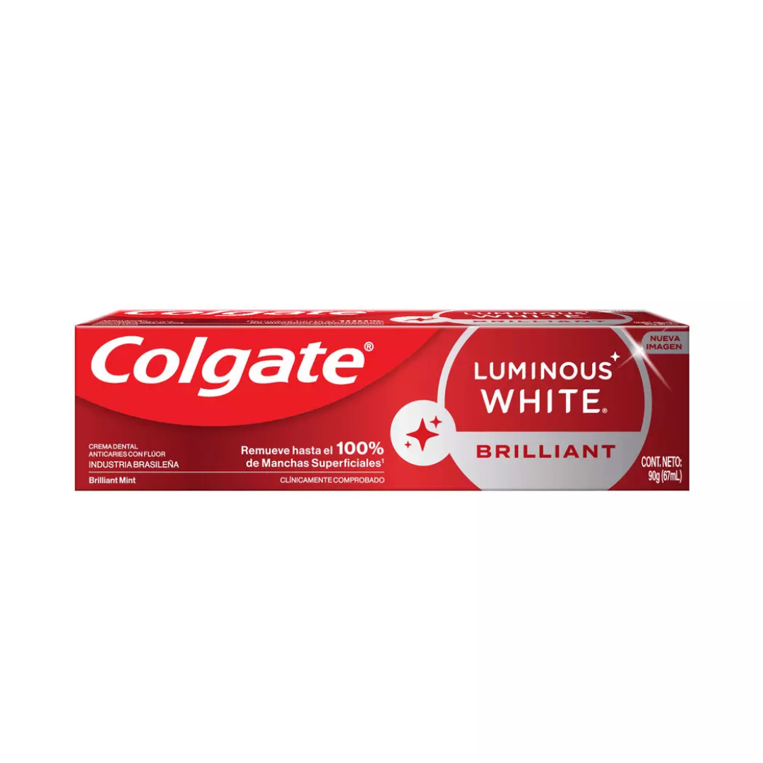 COLGATE LUMINOUS WHITE BRILLANT CREMA DENTAL  90 G