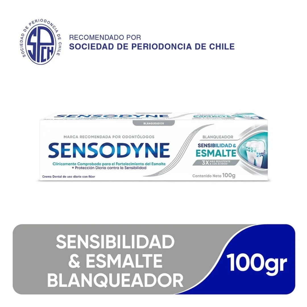 SENSODYNE SENSIBILIDAD  ESMALTE BLANQUEADORA CREMA 100GR