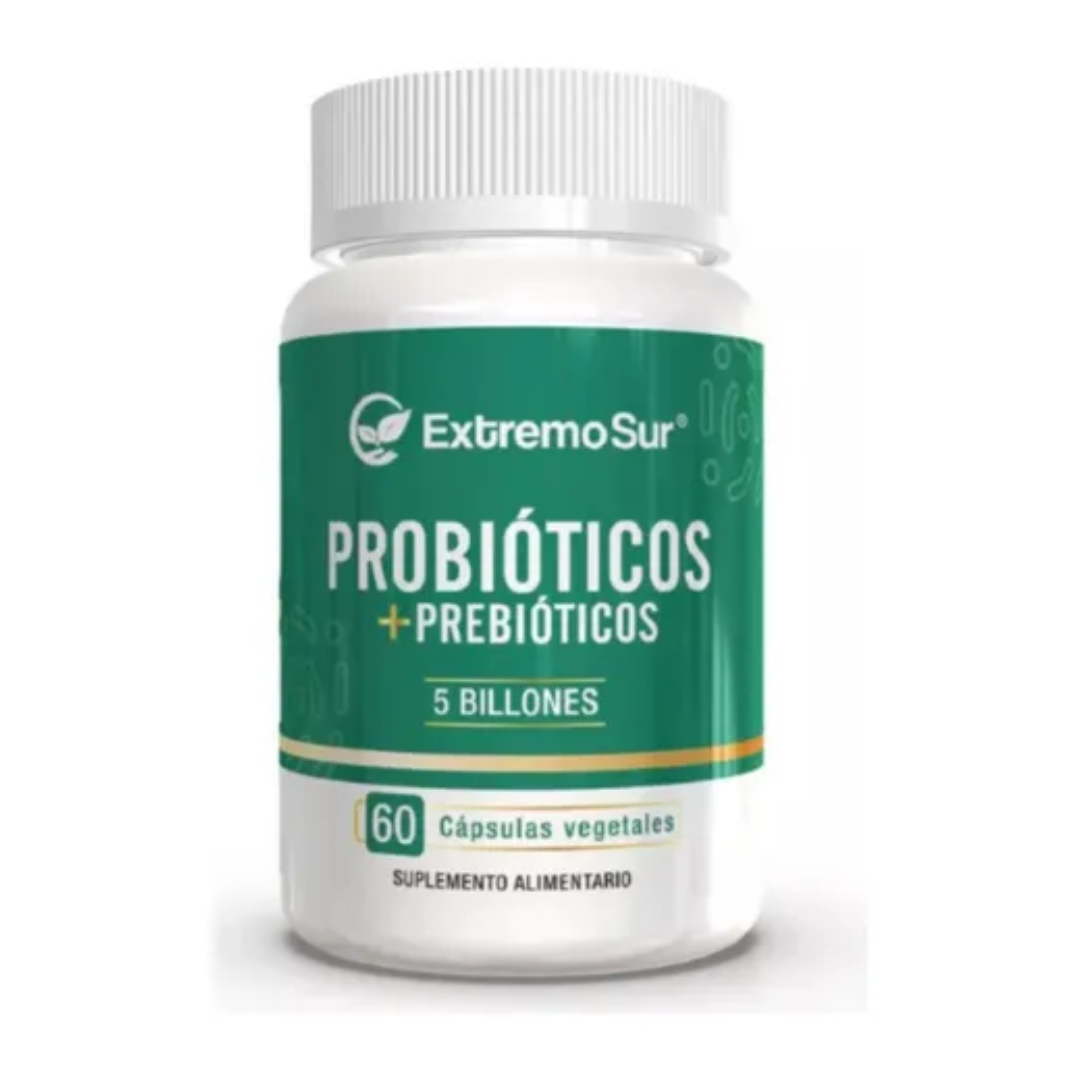 PROBIOTICOS+PREBIOTICOS 5 BILLONES 60 CAP EXTREMO SUR