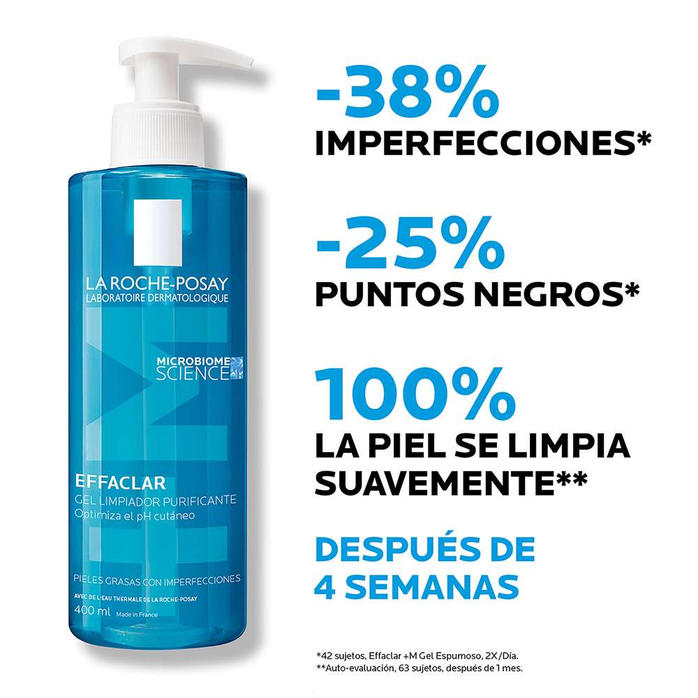 EFFACLAR GEL LRP PIELES GRASAS X 400 ML