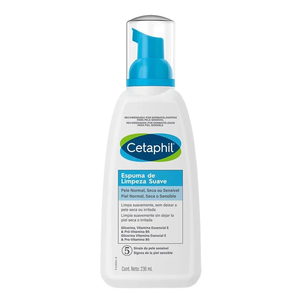 Cetaphil Espuma de Limpieza Suave Piel Normal, Seca o Sensible 236ml