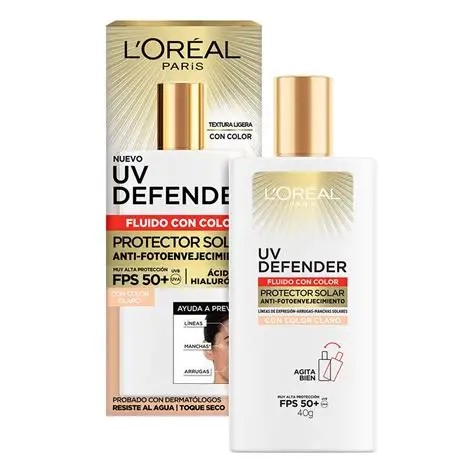 Loreal Uv Protector Solar FPS 50+ Antibrillo 40G