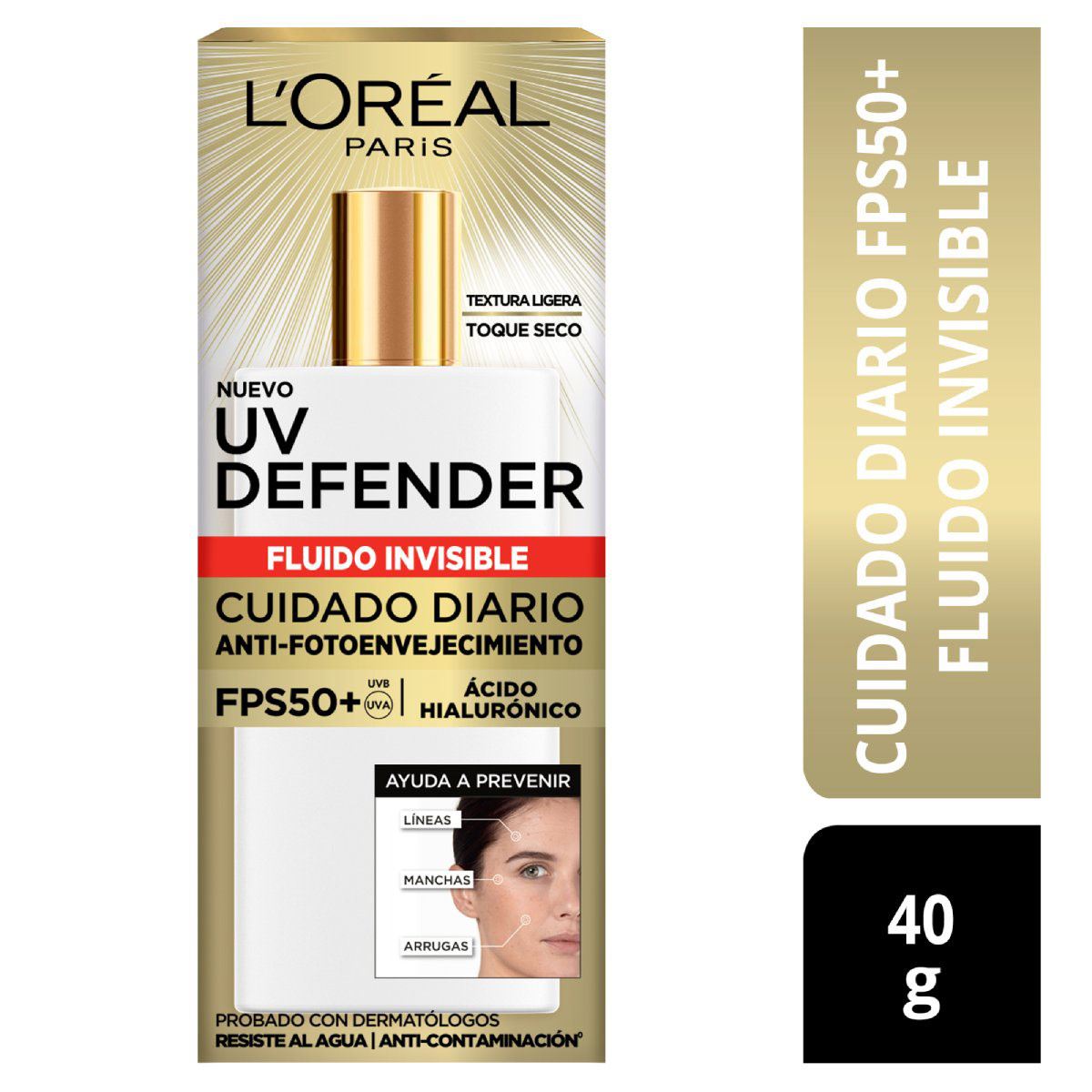 Loreal Uv Defender Fluido Invisible 40G