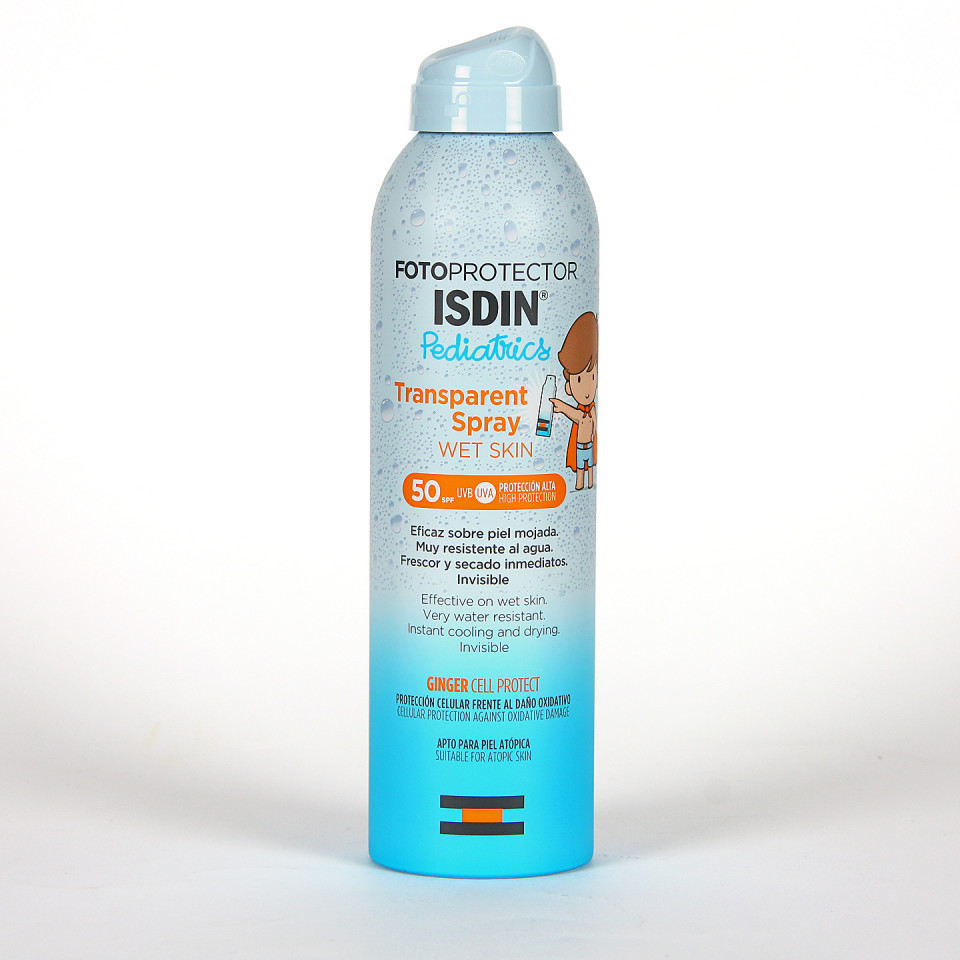 ISDIN FOTOPROTECTOR PEDIATRICO WET SKIN SPRAY 50+ X250ML.