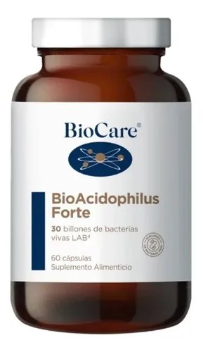 Biocare BioAcidophilus Forte Probiticos 30 Billones x 60 Capsulas