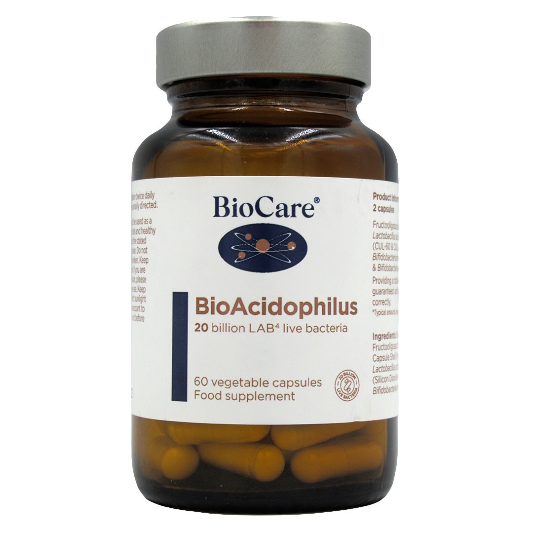 Biocare BioAcidophilus Probitico 20 Billones x 60 Capsulas