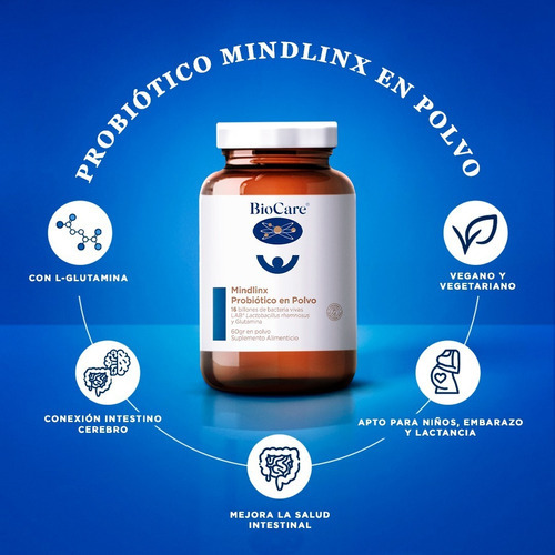 BIOCARE MINDLINX PROBIOTICO EN POLVO 60GRS