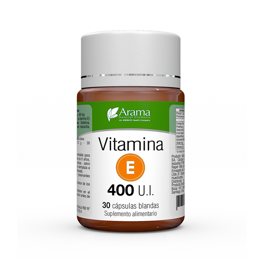 VITAMINA E 400MG. 30CAPS. ARAMA